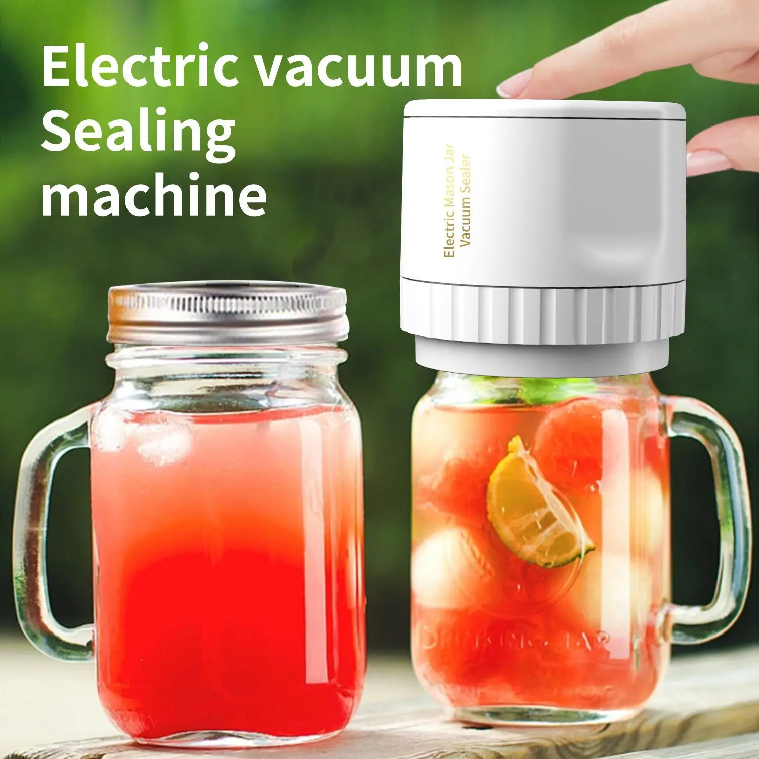 

New Mason Jar Vacuum Automatic Sealing Machine Sealing Machine Home Kitchen USB Charging Wireless Vacuum Sealing Machine Set