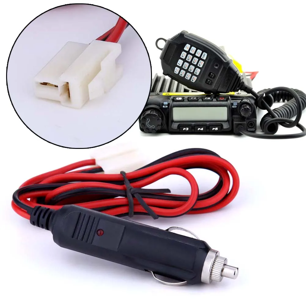 12V Car Cigarette Lighter Socket Plug Max 20A Car Socket Charger Cable 1m For TYT TH-9000 TH-9000D TH-9800 For KENWOOD TM-271A