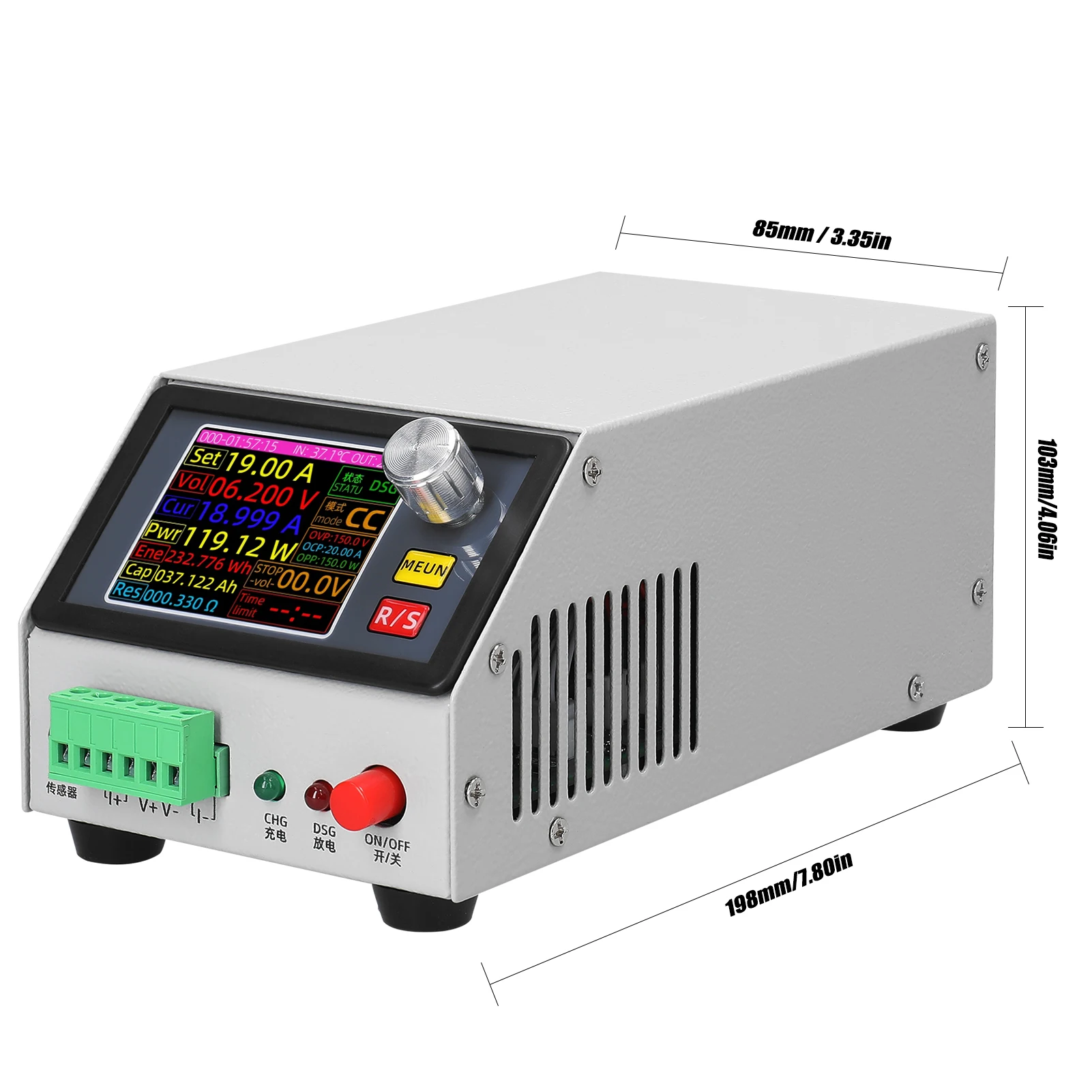 MDL150 2.4inch Color Screen Multifunction Constant Current/Power/Resistance Mode with Data Calibration  Electronic Load Support