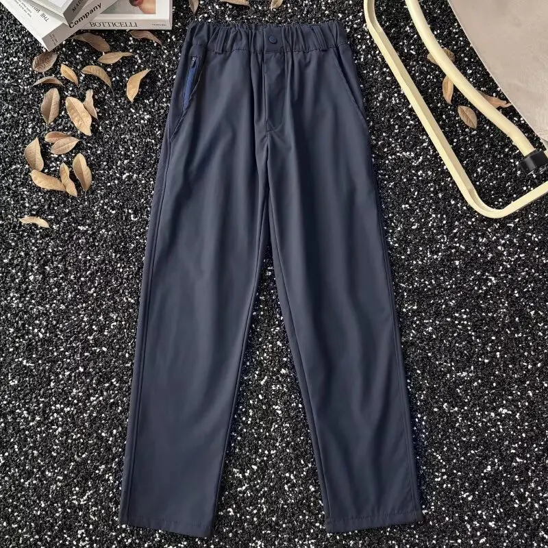 

American Sle Functional Soft ell Qui Dry Waterproof Workwear Trousers Men's Trendy Loose Casual Cool Feeling Ice Silk S...