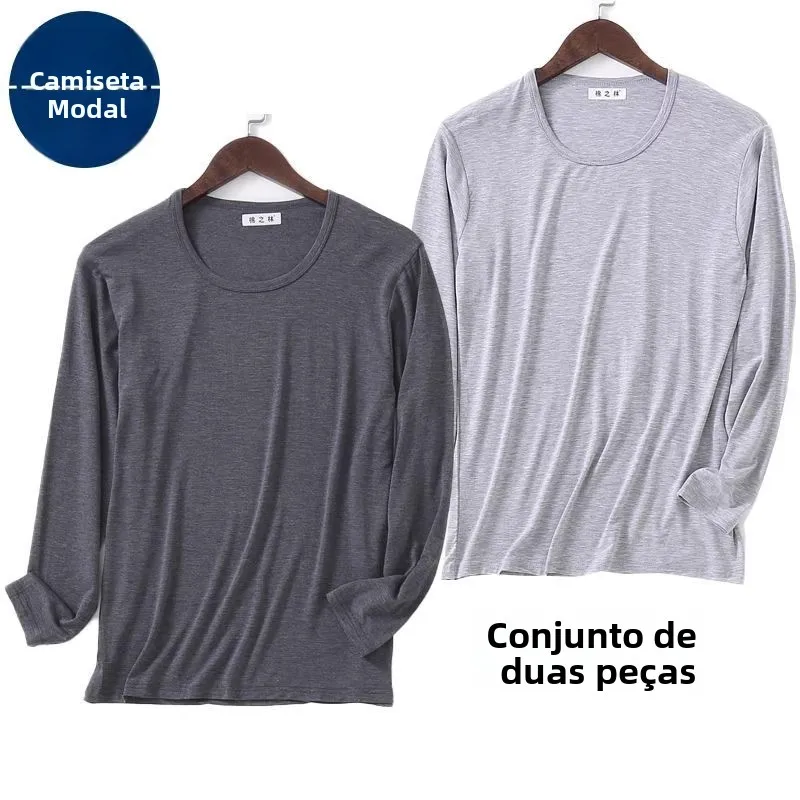 camiseta-termica-masculina-de-manga-longa-em-modal-fino-camada-base-ultrafina-para-outono-e-inverno