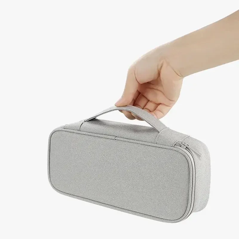 Bolsa organizadora de moda, accesorios electrónicos, estuche de transporte para dispositivos, almacenamiento portátil impermeable para Cable
