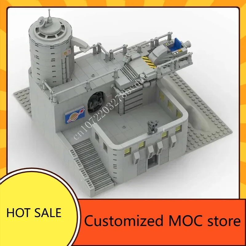 812PCS Base spaziale MOC Creative Holiday streetview Puzzle CityArchitecture DIYA Assemblaggio Compleanno Regalo di Natale per bambini Età