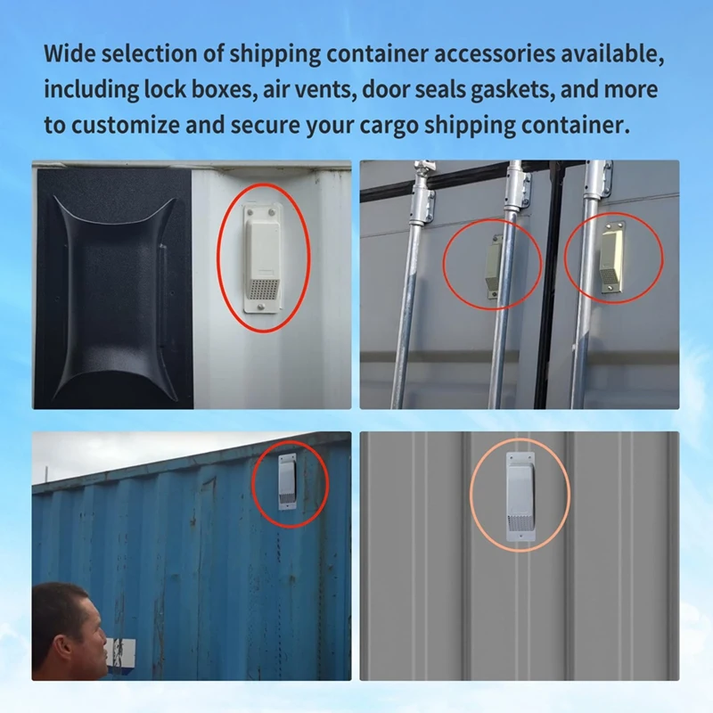 HOT-8 Pack Container Air Vent,Reduce Heat And Humidity For Cargo Containers Flow Ventilation Kit