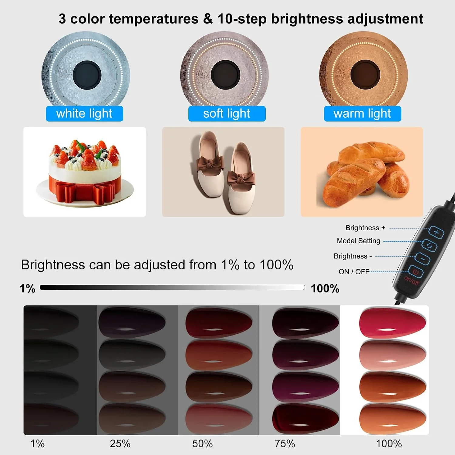 Caixa de luz fotográfica dobrá - Photography Lighting Kit With Backdrop avaliação e preço