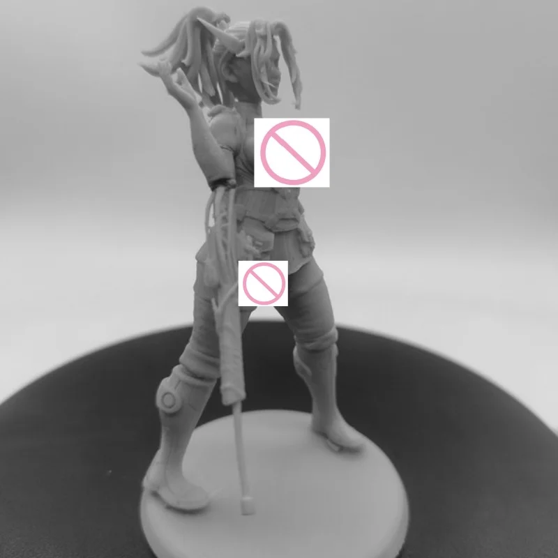 Kit de figurines en résine 1/24, modèle assemblé en résine, costume de soldat féminin sexy non assemblé, non peint