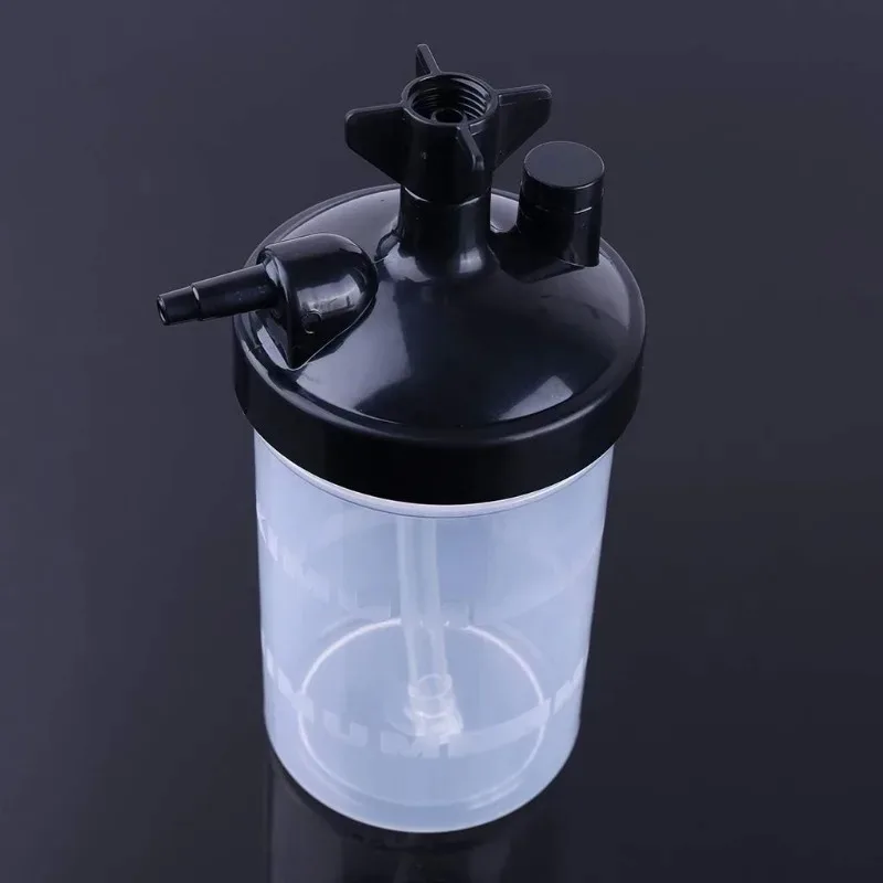 New Plastic Oxygen Bubbler Bottle Humidifier Water Bottle for Oxygen Regulator Concentrator Tool