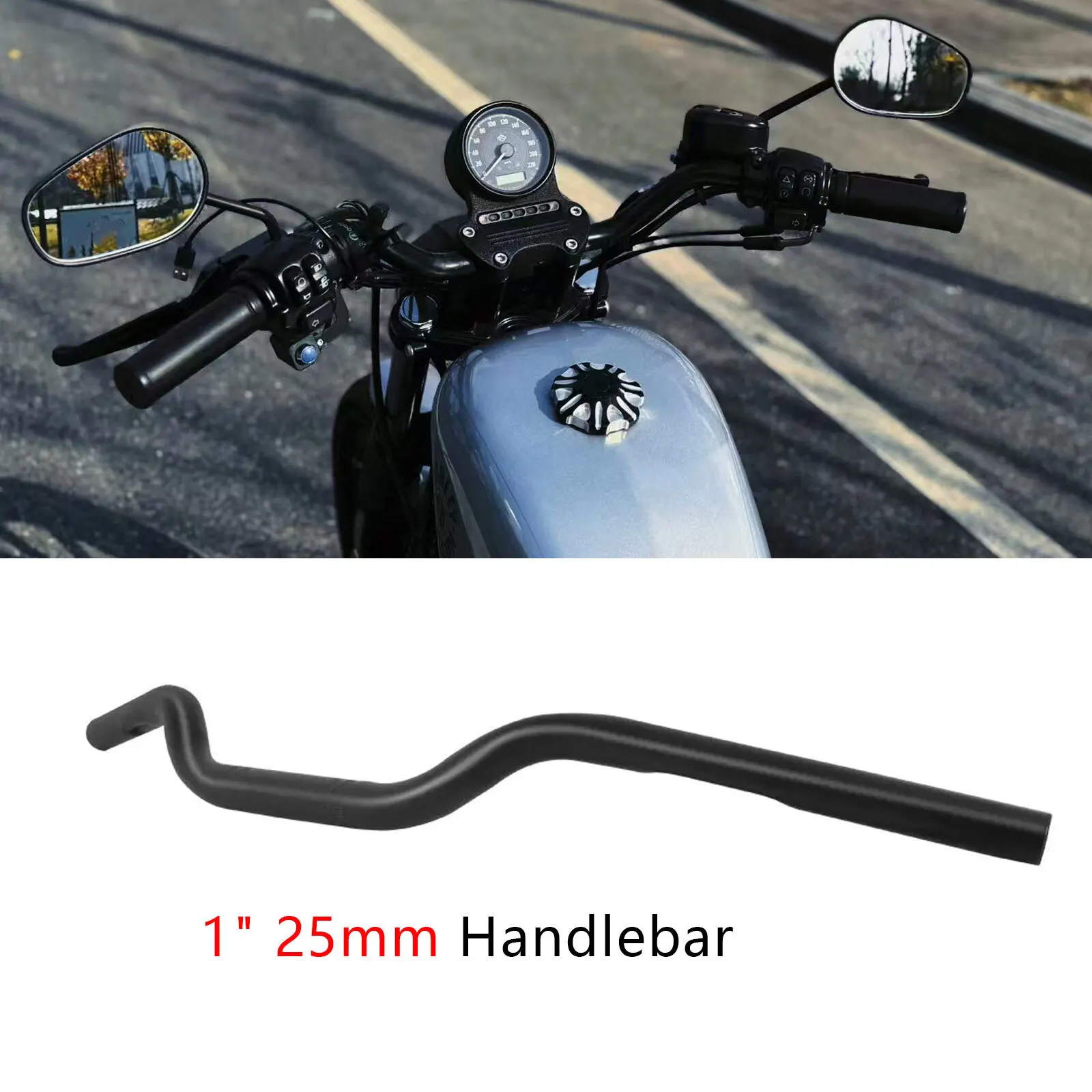 

1-дюймовый руль-трекер для мотоциклов Harley Sportster XL 1200 883 Iron Bobber