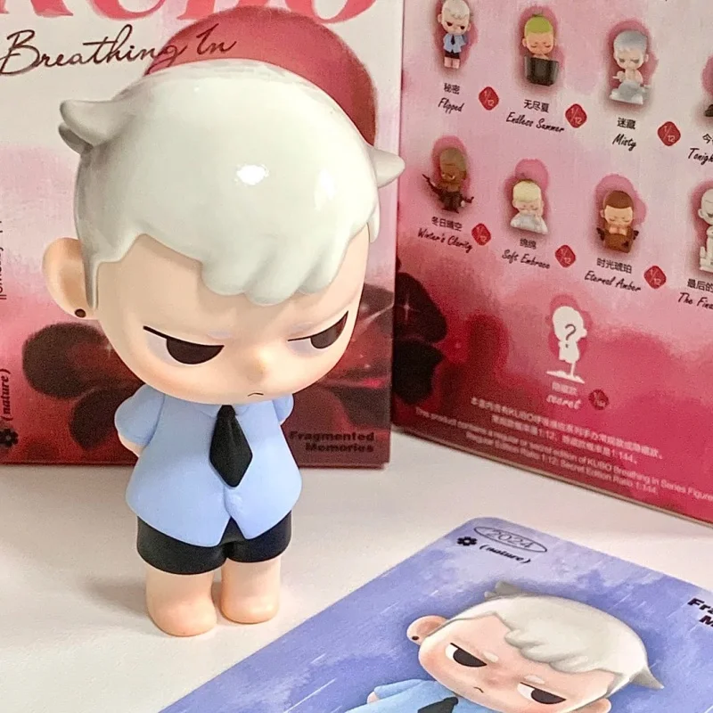 POP MART Kubo Breathing In Series กล่องสุ่มของเล่น ตุ๊กตา ฟิกเกอร์อนิเมะน่ารัก ของสะสม ของขวัญ