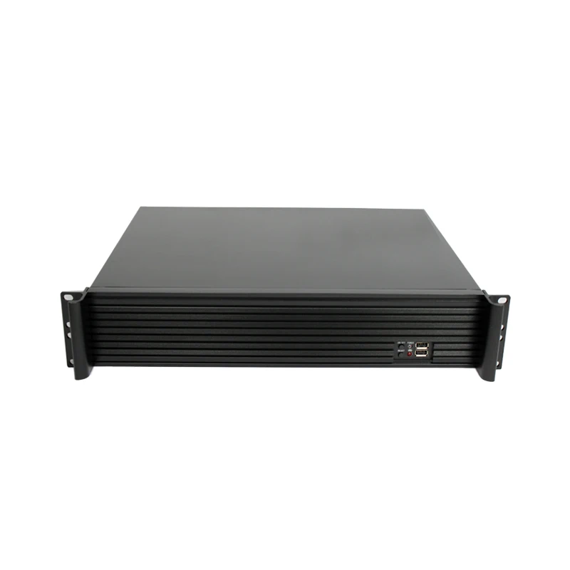 Chassis 2U350mm Depth 35CM Rack-Mounted Support ATX Power Supply Aluminum Alloy Panel Industrial Computer Box