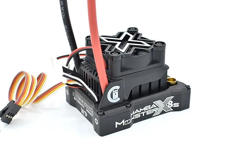 Castle Creations Mamba Monster X 2-8S SENSORED ESC  Castle Mamba X Speed controller for 1/6 RC monster truck car 1717 1/6 33.6V