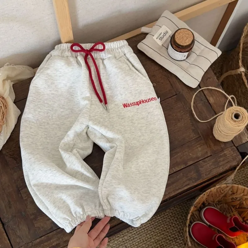 Bellbell 2026 Herbst Baby Jungen Jogginghose 1-8 Jahre Kinder Jungen Sporthose Winter Plus Samt Warme Kleinkind Jungen Hose – Detail 7