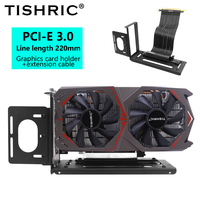 TISHRIC Video Card Holder GPU PC Graphics Card Bracket Support Video Card Stand Aluminum Alloy Vertical For ATX Computer Case