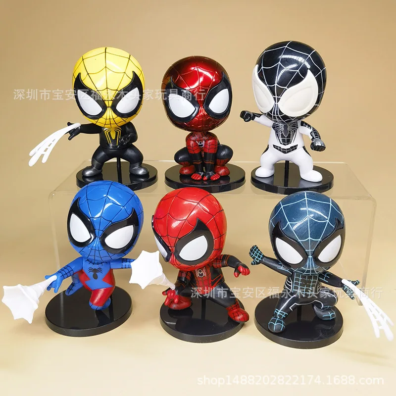 

6pcs cute cartoon tabletop ornaments fun hand