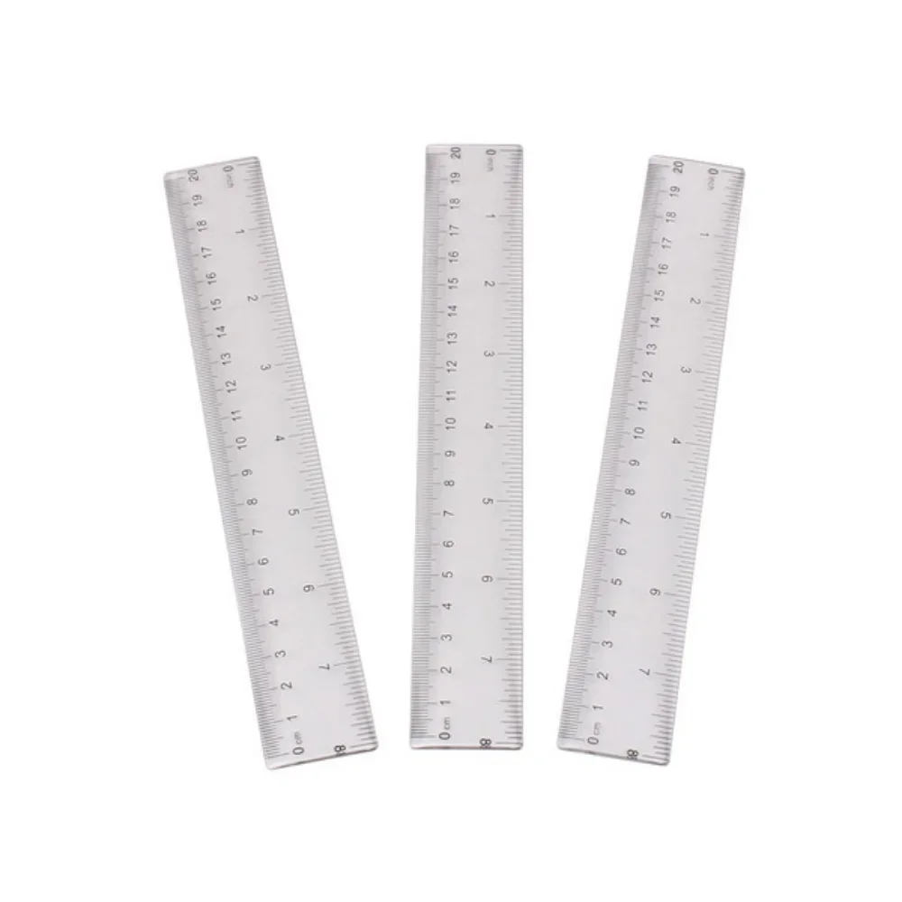 STONEGO Transparent Ruler Durable and accurate measuring tool Essential stationery for precise drawing and measuring