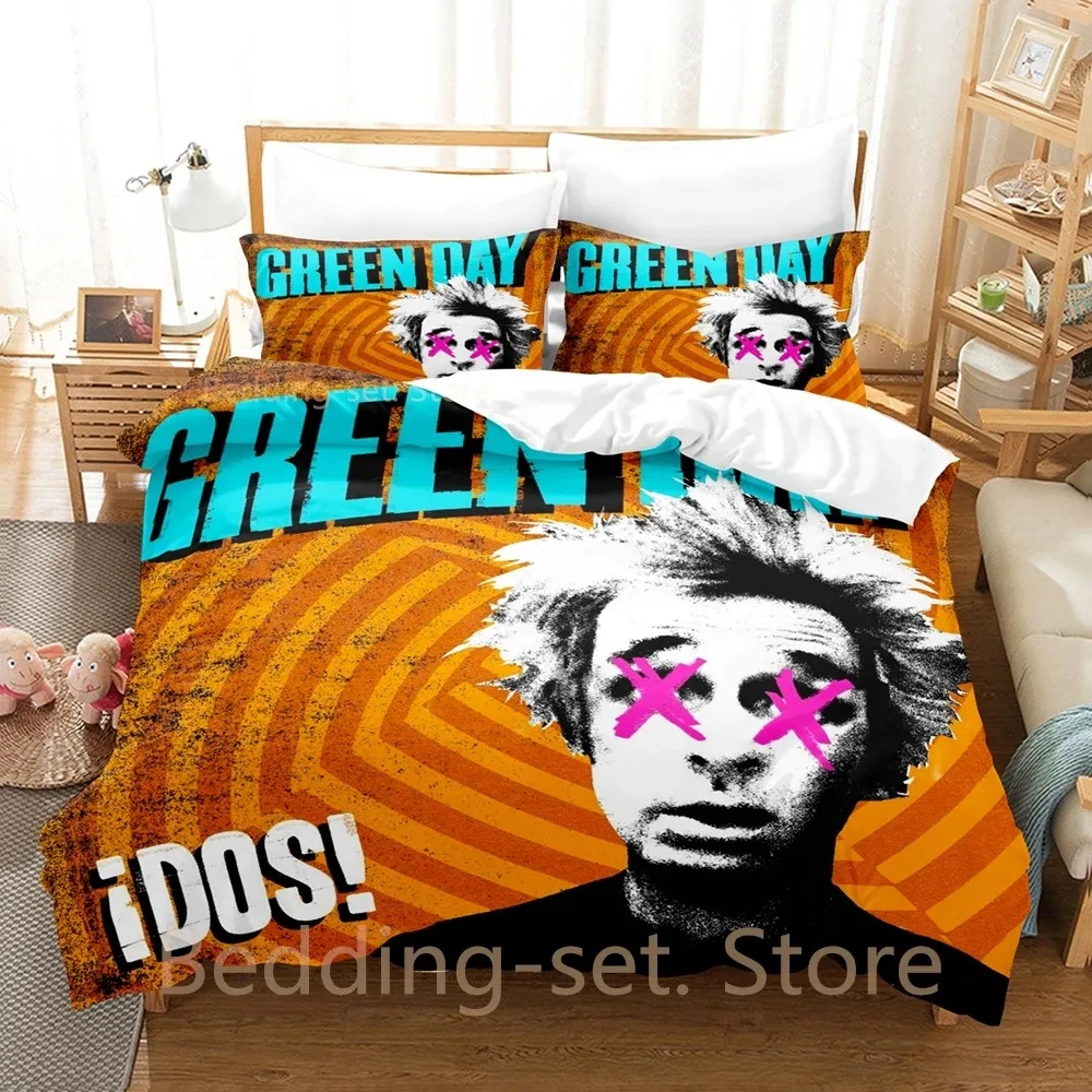 Personality Green Day AMERICAN IDIOT Bedding Set Single Twin Full Queen King Size Bed Set Adult Kid Bedroom Duvetcover Sets