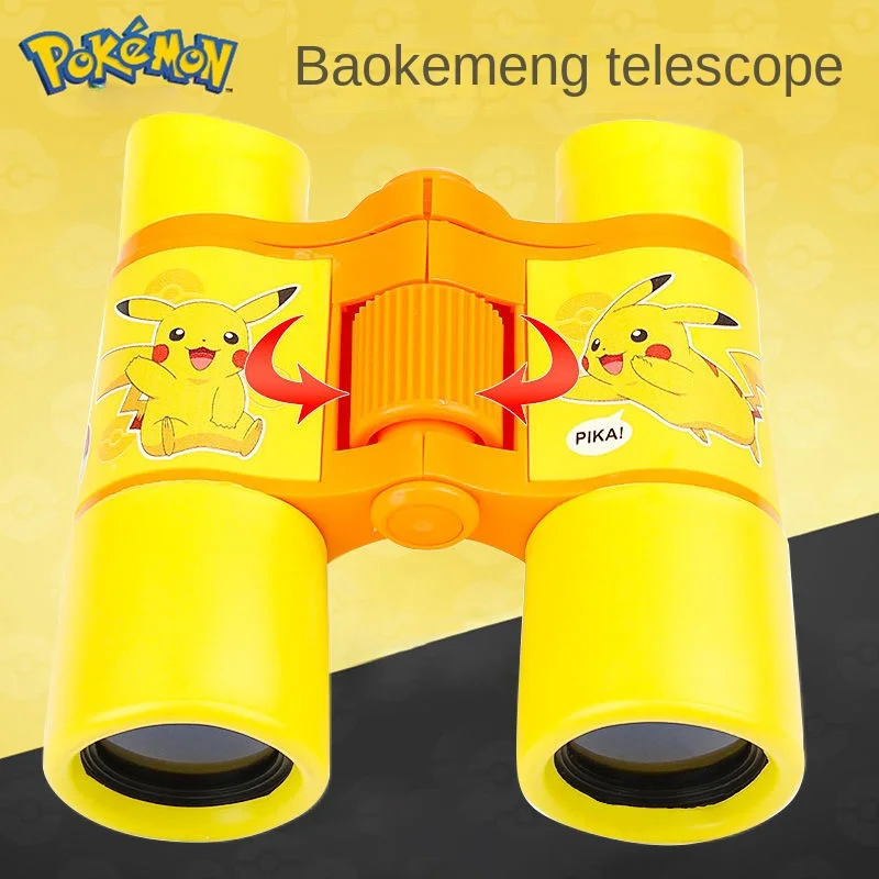 Pokémon Children's Telescope Small Portable Children's Toys High-definition High Power Pikachu Telescope Cartoon Peripherals