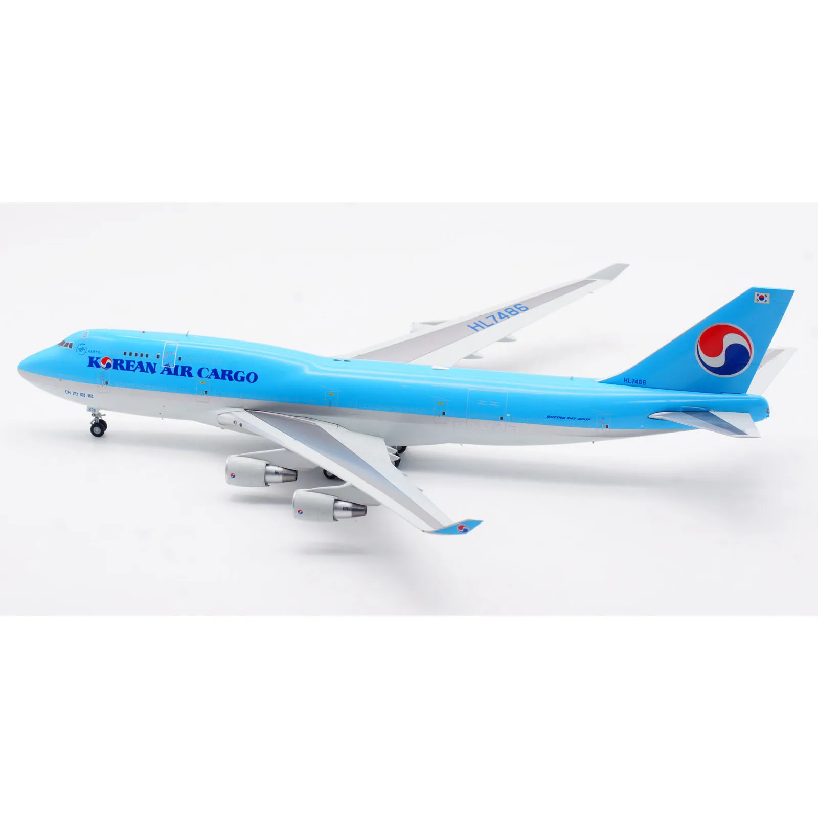 XX20186 Kolekcjonerski Model Samolotu ze Stopu Metalu Prezent JC Wings 1:200 Korean Air Cargo \"SkyTeam\" Boeing B747-400BCF Odlewany Model Samolotu HL7486