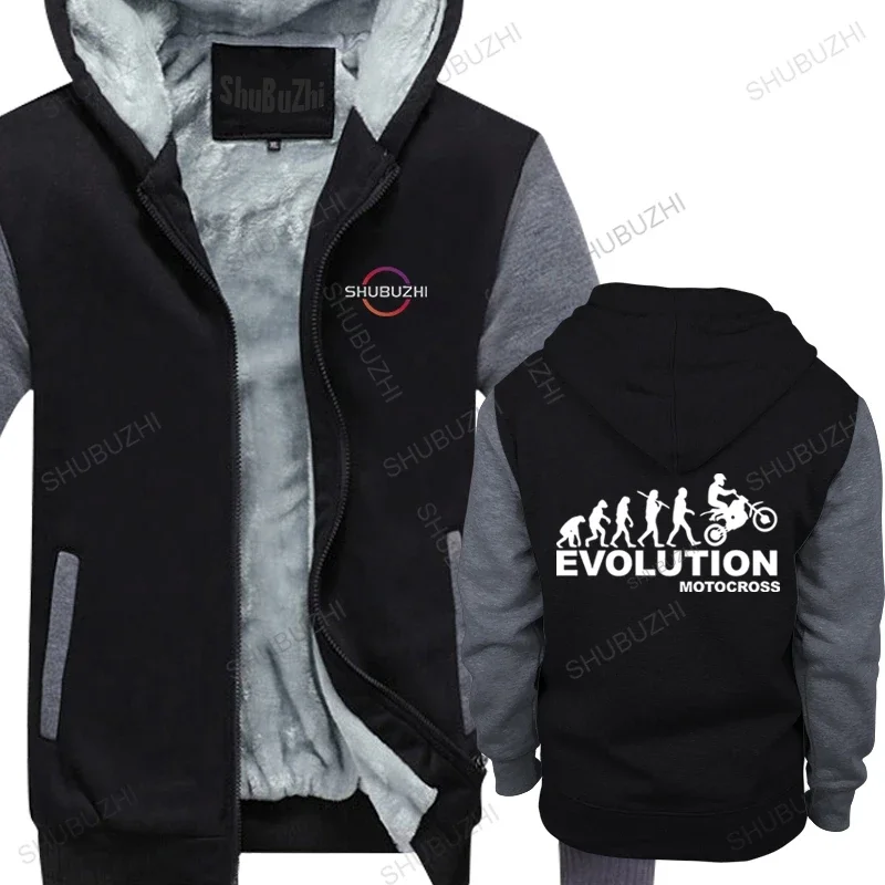 Cotton warm jacket Men Tops New Arrived Mens hoody EVOLUTION MOTOCROSSAUC new High Quality man thick hoodies drop shipping