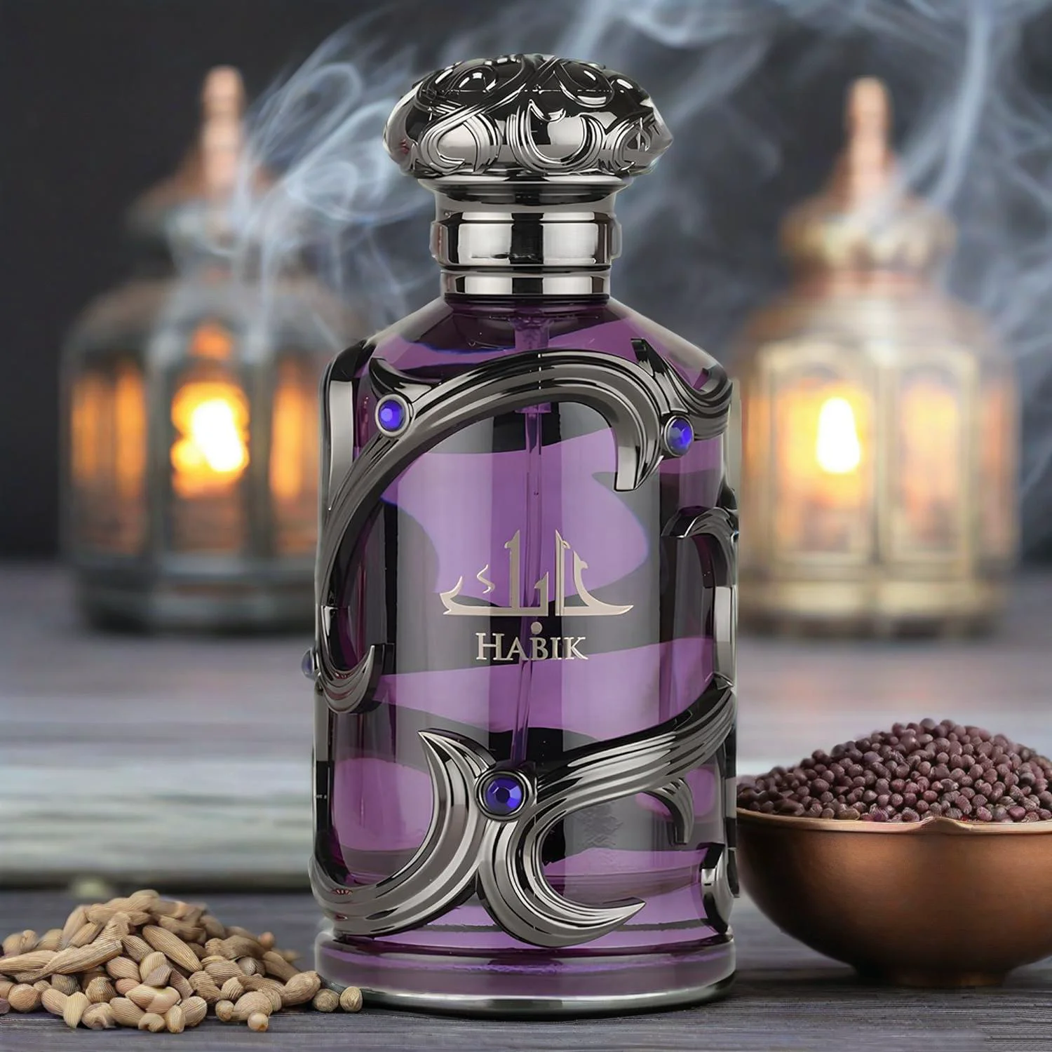 

Habik Eau de Parfum Spray for Men 3.4 Ounce Premium Arabian Perfumes Lasting Spicy Aromatic Lasting Fragrance 100 ml