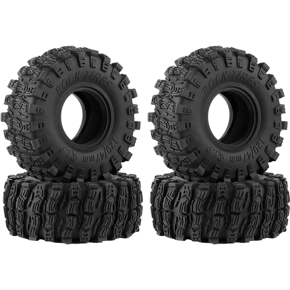 

1.9 inch RC Crawler Car Tires 120*47mmOuter Diameter Tires for Axial SCX10 90047 SCX10 III SCX10 Pro AXI03007 Redcat Gen8 TRX-4