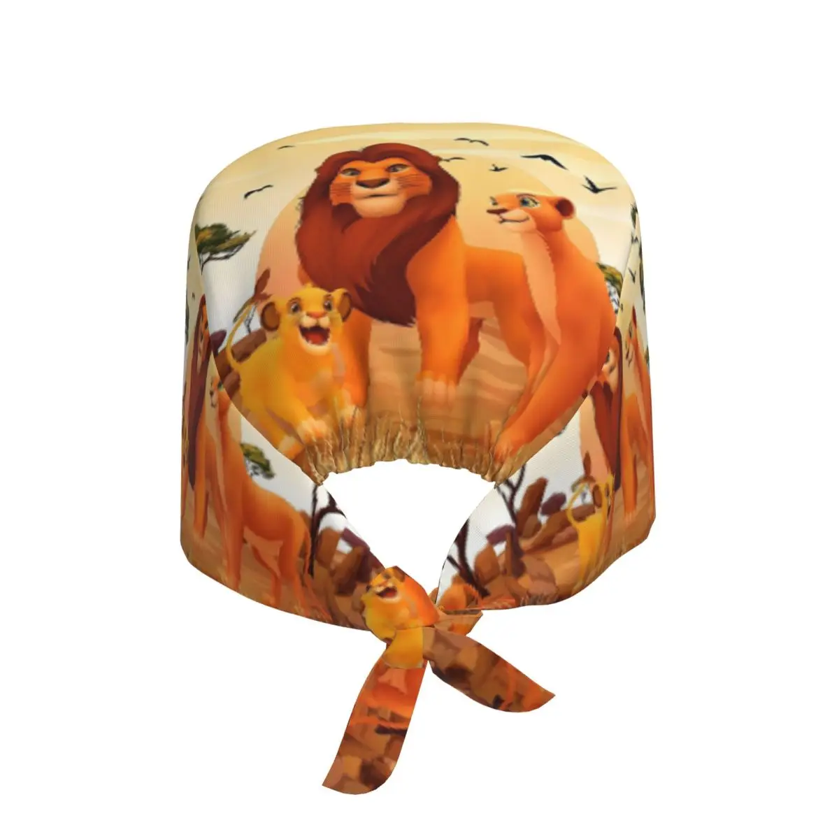 Custom L-Lions K-Kings Simba Medical Staff Scrubs Hat Unisex Retro Pattern For Chef Hat Scrub Caps