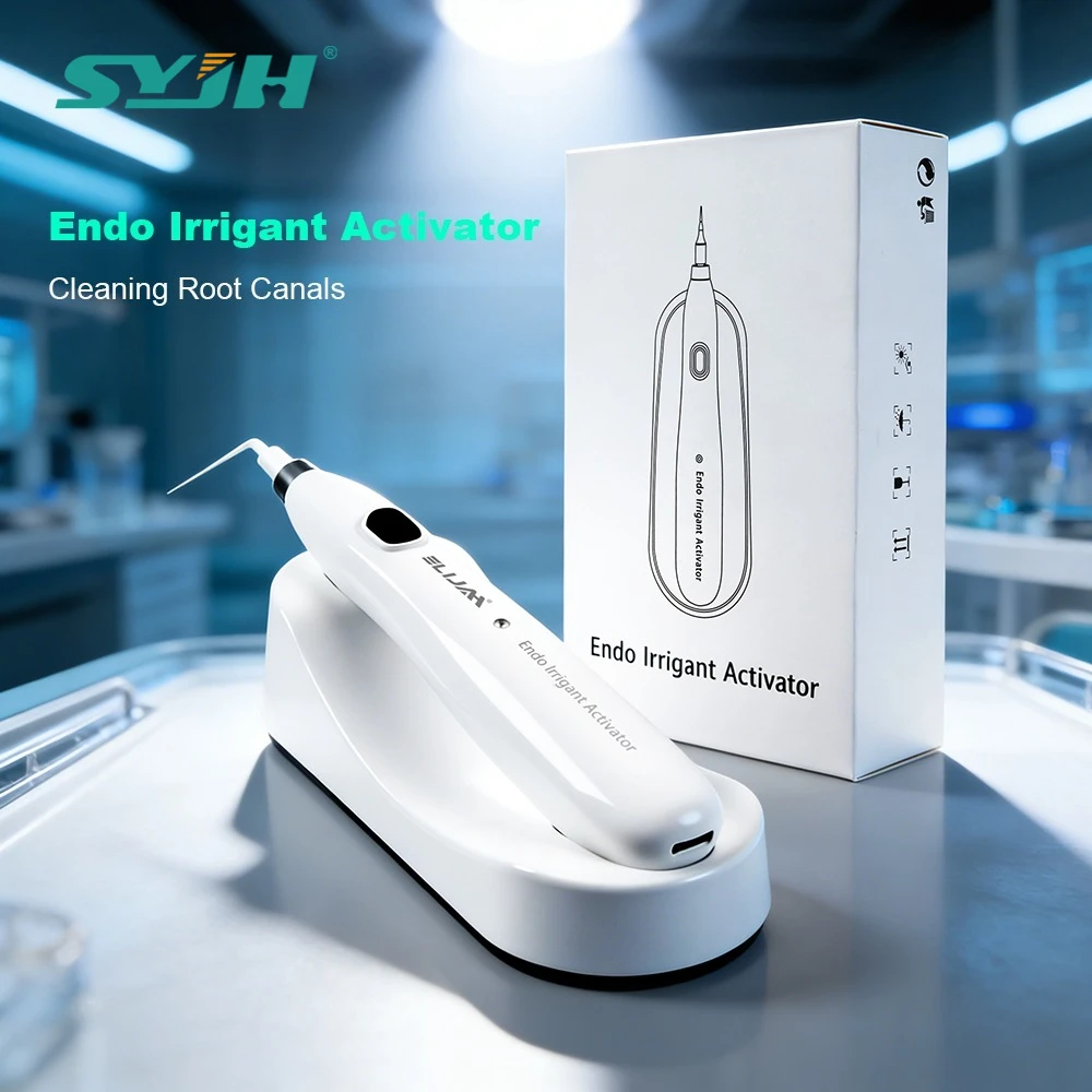 Wireless Dental Sonic Endo Activator 20 Tips Vibration Cleaning Irrigator for Root Canal & Calcified Stain Removal Dentist Tools