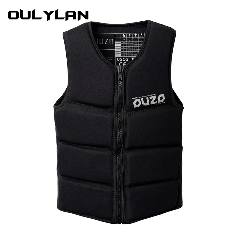 

Oulylan Life Jacket the Fishing Vest Water Jacket Sports Adult Life Vest Clothes Swim Skating Ski Rescue Boats Drifting