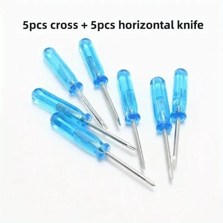 10er-Pack Mini-Kreuzschlitzschraubendreher-Set, 2 mm Kreuz-/Horizontallkopf, Präzisionsreparaturwerkzeuge für Spielzeug und Elektronik, Handübungen – Detail 1