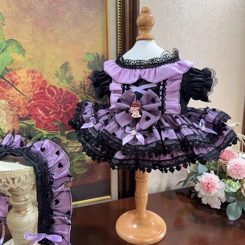 10 CM Katoenen Poppenkleertjes Lavendel stijl 20 CM 15 CM 40 CM Katoenen Pop Rok, 50-55 cm Reborn Poppenkleertjes Gratis Verzending
