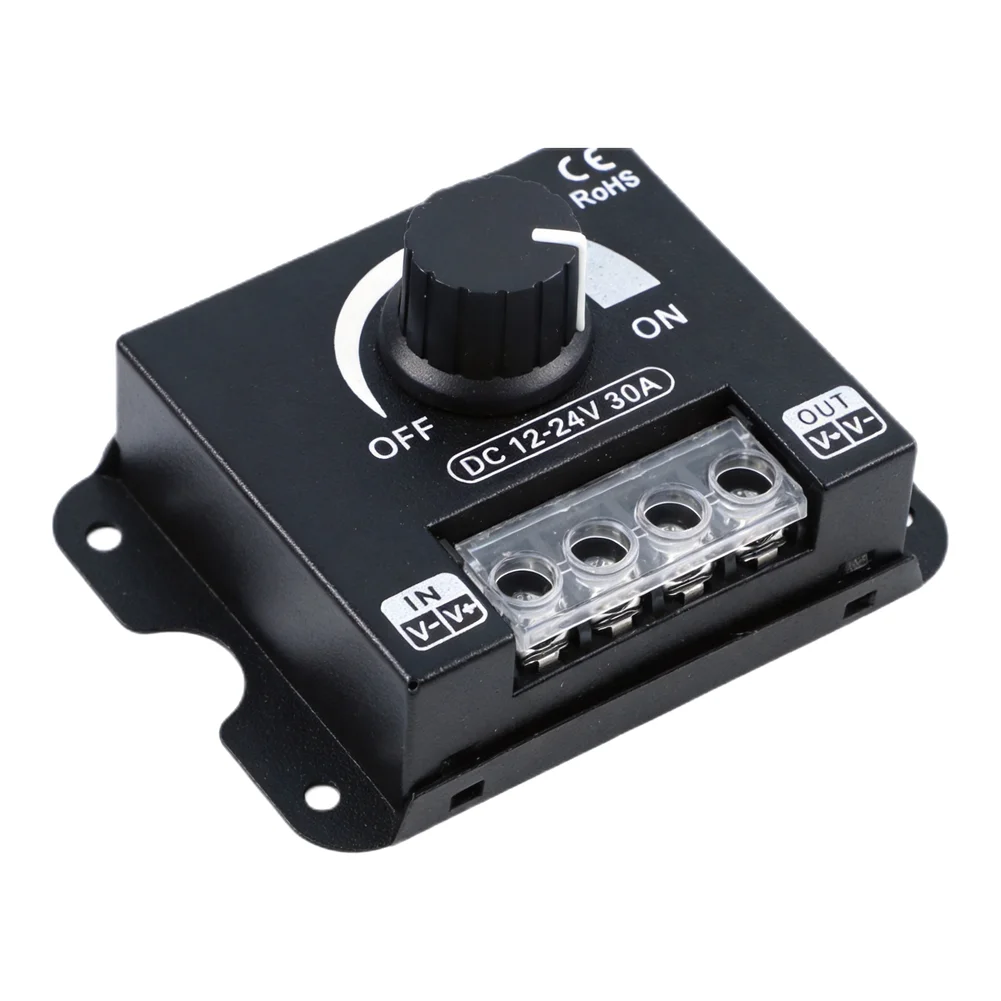 Aluminum Housing Switch Brightness Regulator Switch Single Channel Controller Adjustable Brightness 86*62*20mm