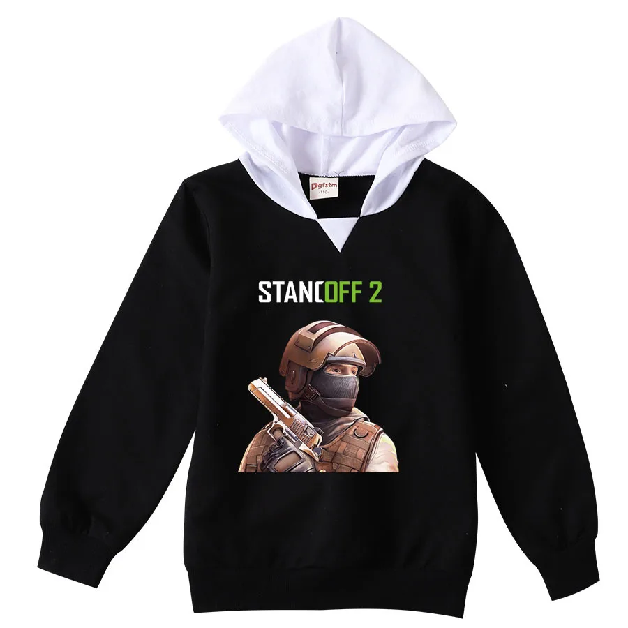 

New Shooting Game Standoff 2 Hoodie Kids Hooded Sweatshirt Teenager Boys Stand Off Harajuku Coats Toddler Girls Casual Outerwear