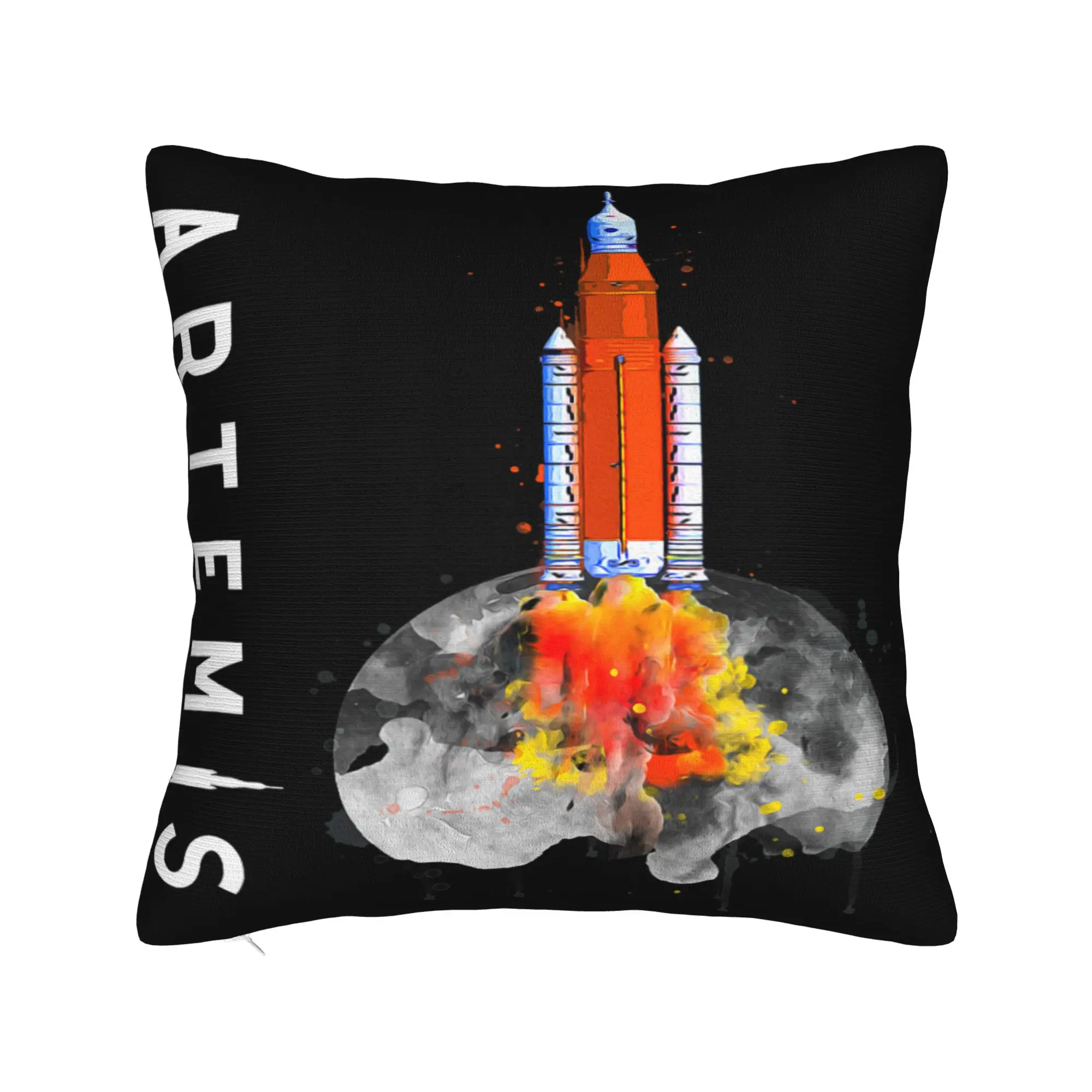 Artemis 1 SLS Rocket Launch Mission to The Moon and Beyond Pillow Case Soft Pillow Cover For Sofa Bedroom Home Decor Pillowcases