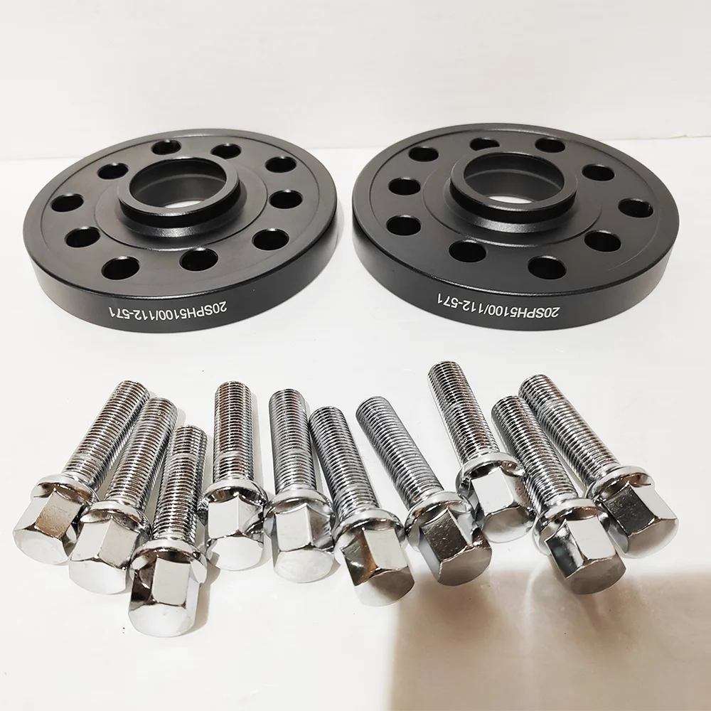 Car Accessories 2PCS 20mm Car Wheel Spacers Adapter 5x100 &5x112 Cb 57.1 For Vw Golf/bora/polo/jetta With 10pcs Lug Bolts