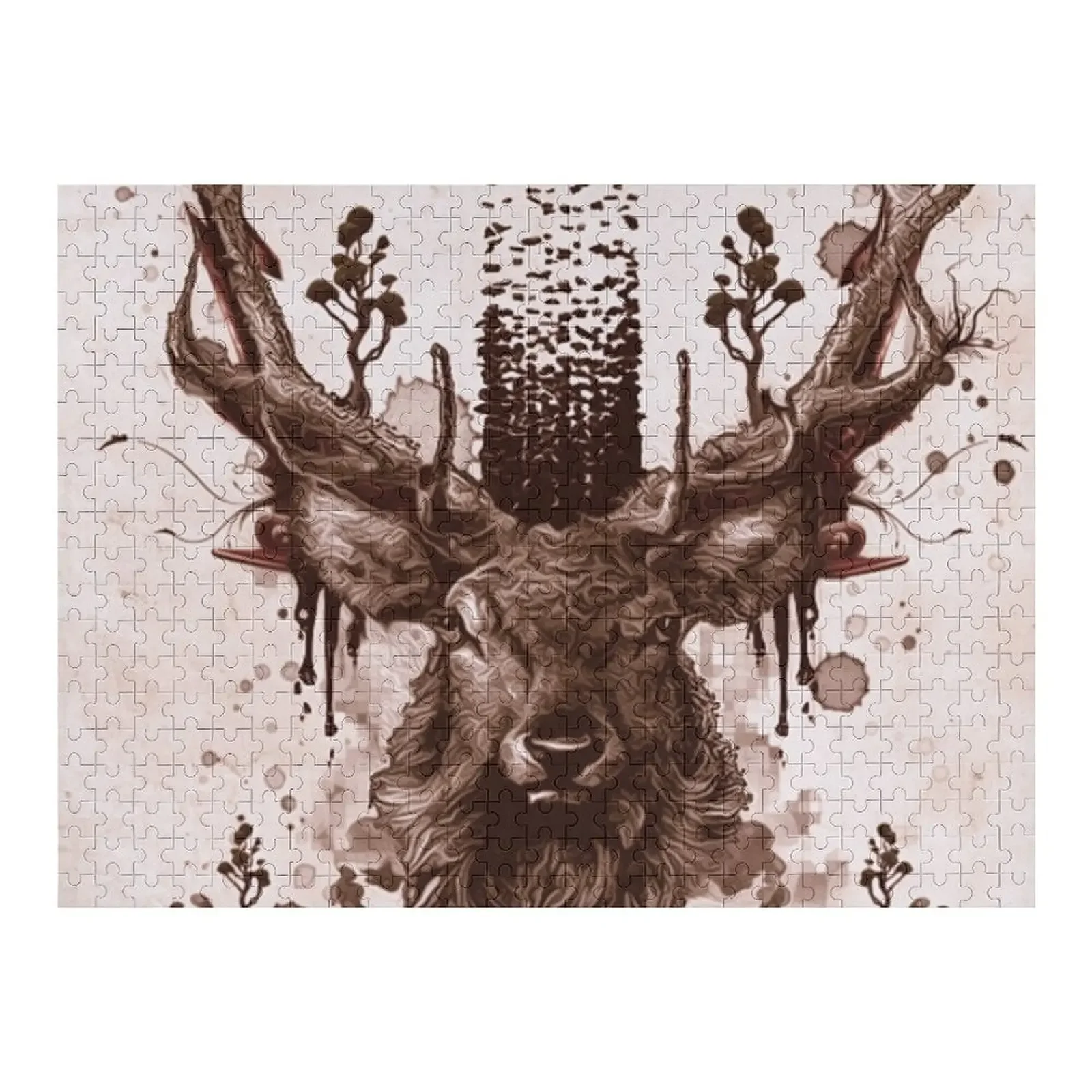 Stag Jigsaw Puzzle Jigsaw Pieces Adults Custom Name Child Toy Personalized Gift Married Diorama Accessories Puzzle