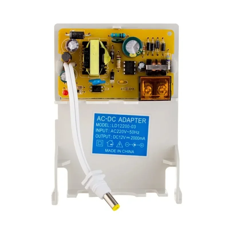 1 pz DC 12V 2A Outdoor impermeabile CCTV telecamera di sicurezza adattatore di alimentazione telecamere di sorveglianza di sicurezza che si adattano alla telecamera di alimentazione