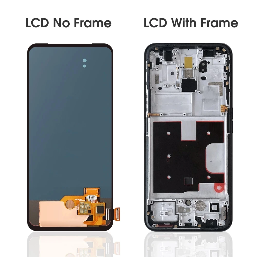 6.53\'\' LCD For OPPO Reno2 F Reno 2 Z K3 Display Touch Screen For Realme X Digitizer Assembly Replacement Repair With Frame Test