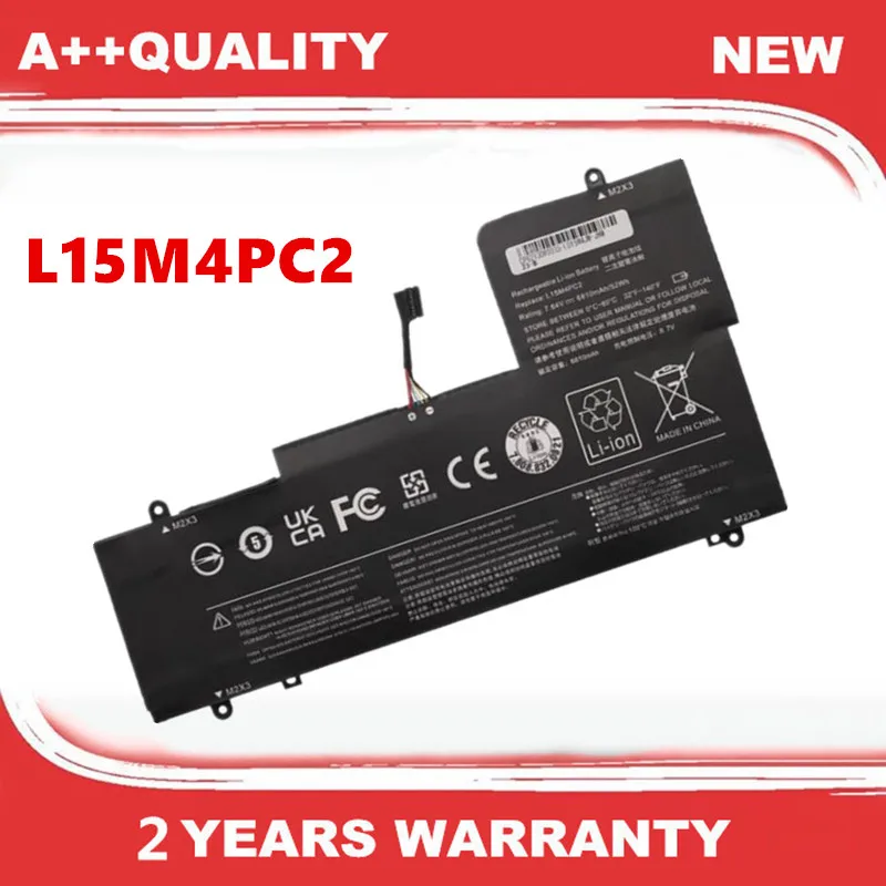 

L15M4PC2 7.64V Battery For Lenovo ThinkPad Yoga 710-14IKB 710-14ISK 710-15IKB 710-15ISK 710-14ISK-IFI