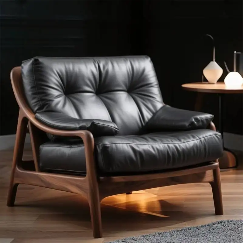 Sillas clásicas modernas para sala de estar, sillón reclinable de diseño nórdico para adultos, sillón reclinable para balcón, salón, Sillas Para Comedor, muebles para el hogar