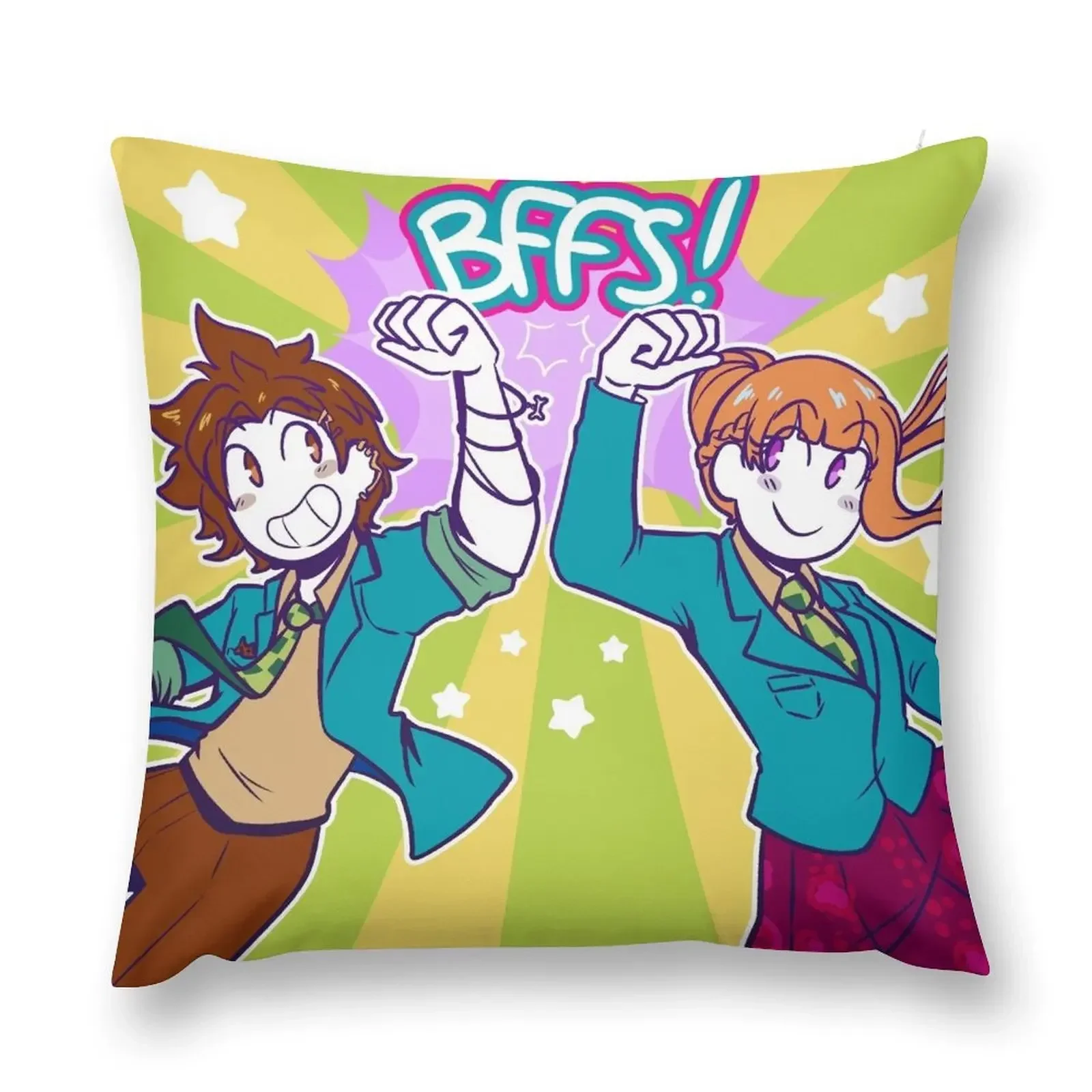 BFFS! - Your turn to die Throw Pillow anime girl Cushion Cover Set Decorative pillowcase Christmas Throw Pillows Covers pillow