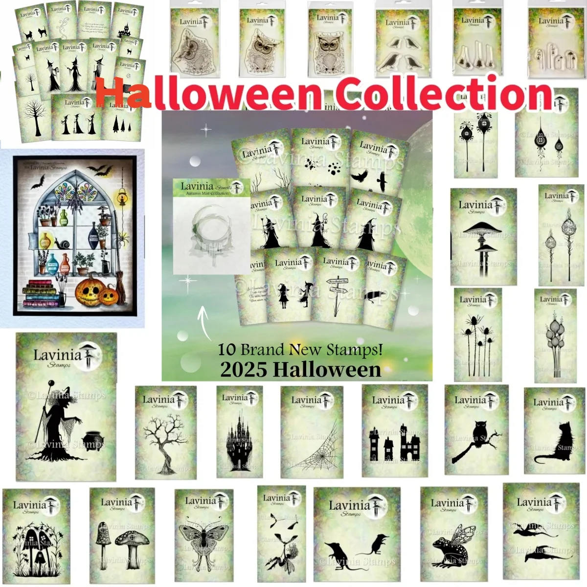 

Stamp Scrapbook 2025 Halloween Clear Stamps Collection for DIY Making Gift Card Scrapbooking Craft Supplies Template Decoration