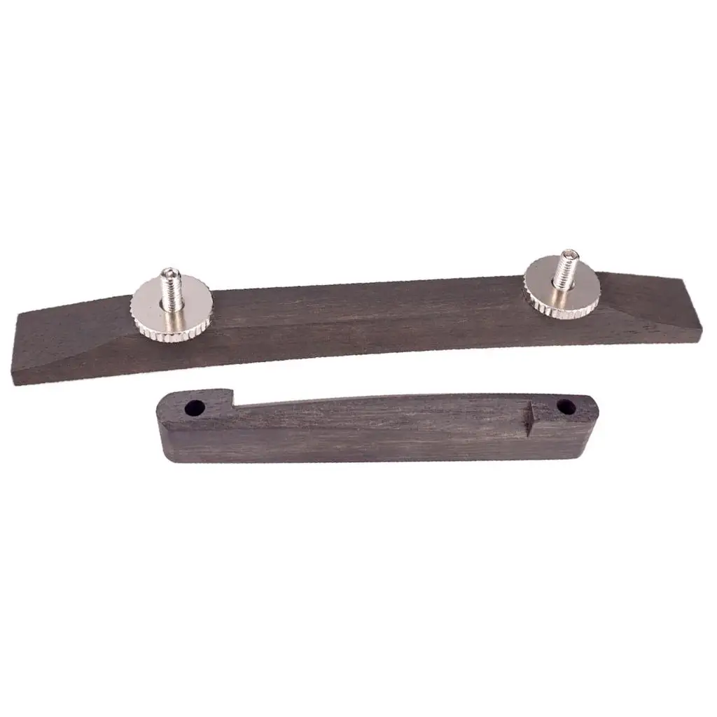 Archtop Jazz Guitar Bridge Rosewood Luthier Tool Height Adjustable Guitar Part for Acoustic Instruments Replacement - view 3