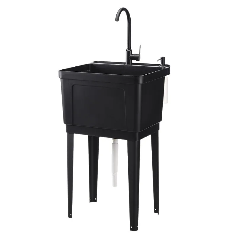 

Balcony garden household washbasin plastic laundry pool sink sink thickened laundry basin in one piece