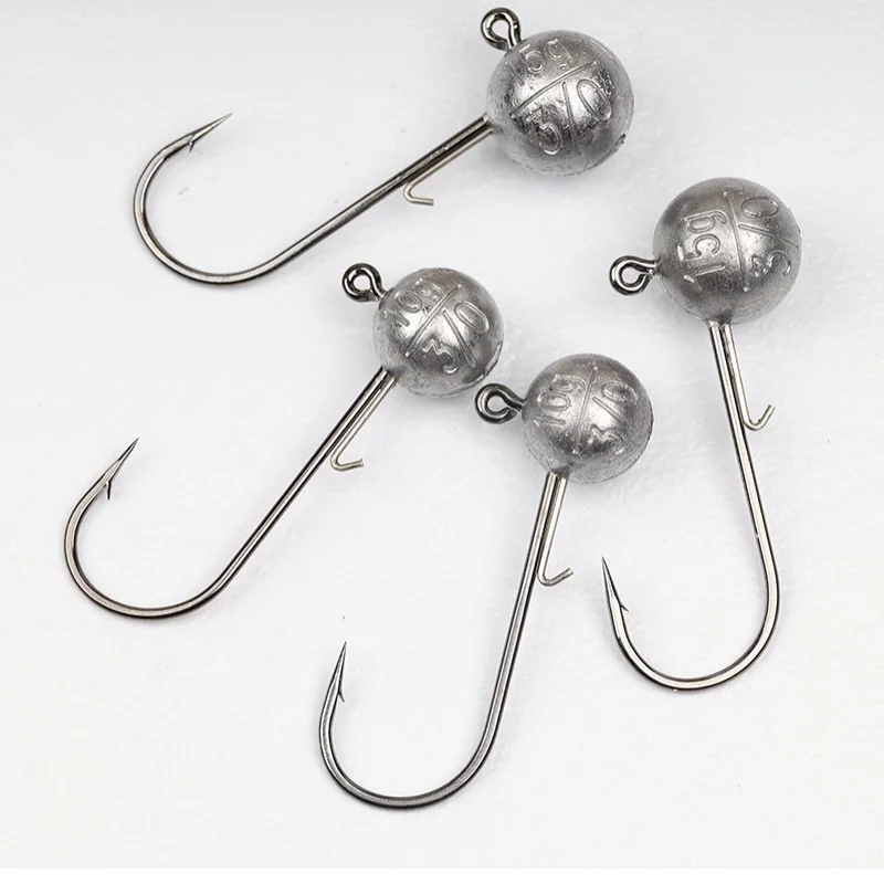 Großer Angelhaken, 7 g, 10 g, 20 g, NED-Jig-Kopfhaken, 4 x Stärkung, breiter Haken, Türköder, Bass, Mandarine, Lot 5 Stück, Ausverkauf – Detail 6