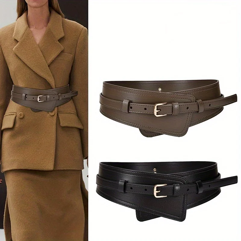 Women\'s Belt New Alloy Belt Wide Matching Belt Outer Matching Women\'s Belt Decoration Advanced Easy Matching Belt Gm408