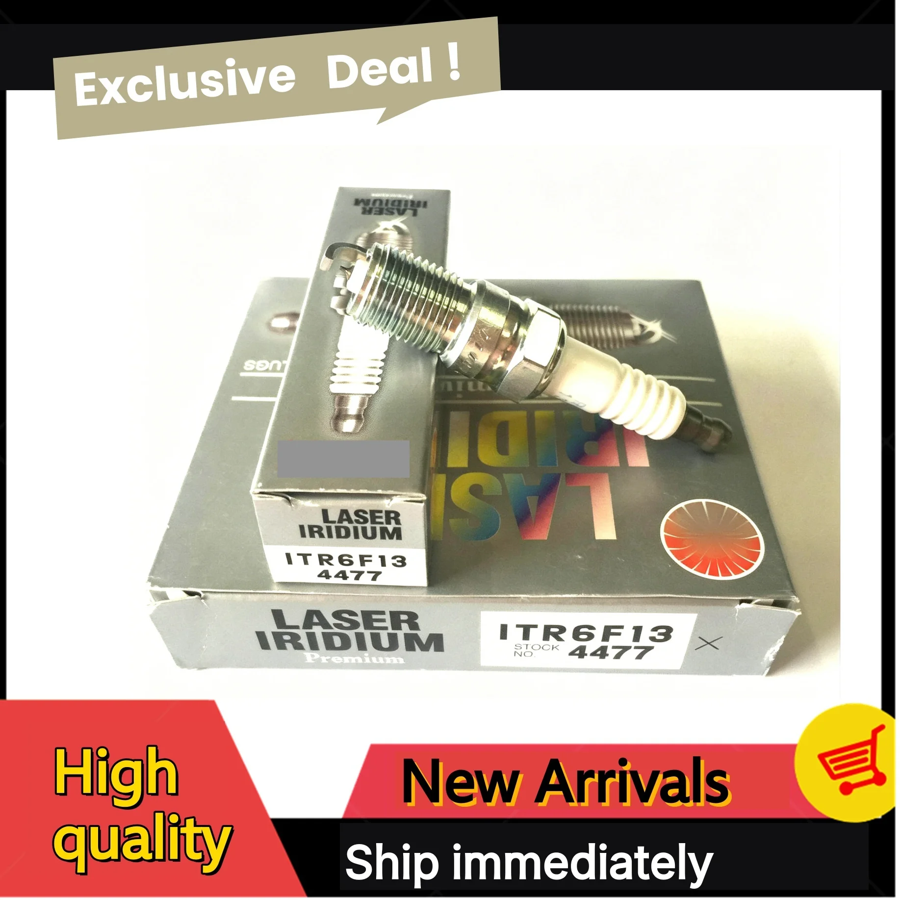 

1/4/6Pcs Original ITR6F13 4477 Brand New Laser Iridium Platinum Spark Plug For Ford Mondeo 2004-2007 2.0 L Mazda CX-9 3.7L