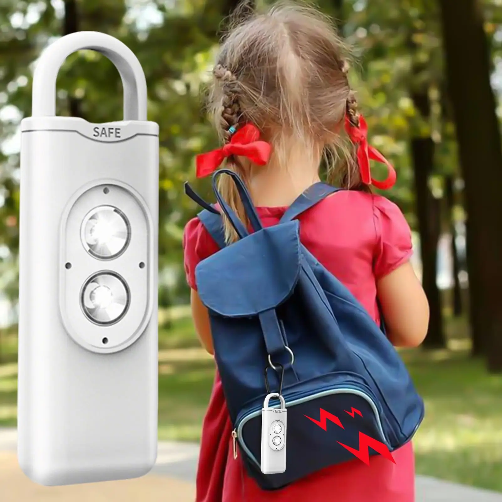 

Personal Alarm 135dB Security Tool Waterproof Personal Alarm Siren With Warning Light For Kid Boys Girls Girlfriend Wife Friend