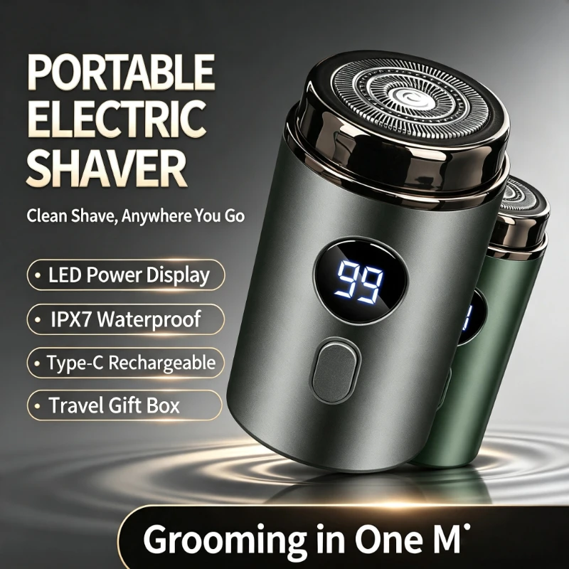 Men'S Grooming Gift Box - Rechargeable Waterproof Electric Shaver for Men