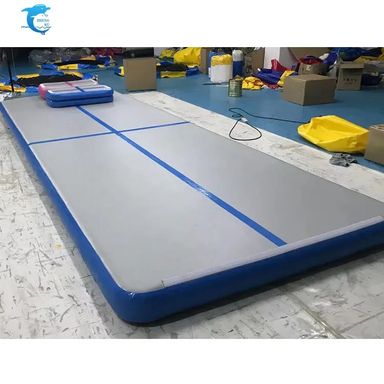 6M Gymnastics PVC inflatable air track air yoga tumble track inflatable air mat for gymnastics