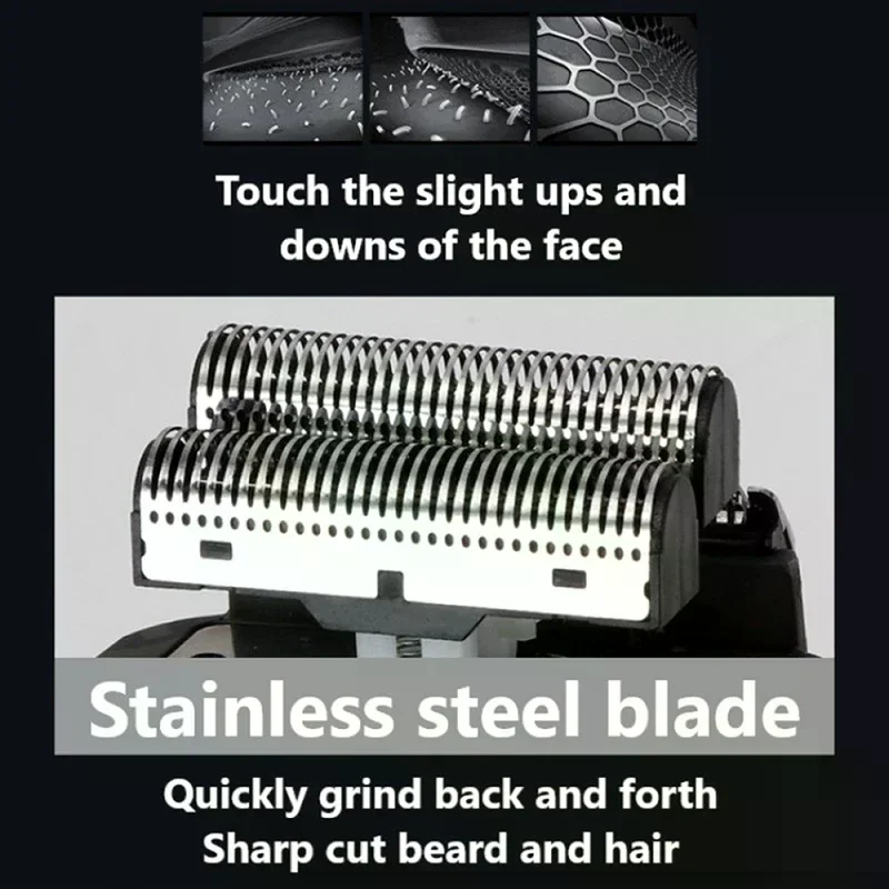 2 قطعة شفرات الحلاقة الكهربائية الأصلية الذهبي احباط سكين صافي ورأس القاطع مناسبة ل KM-2026 الحلاقة العائمة